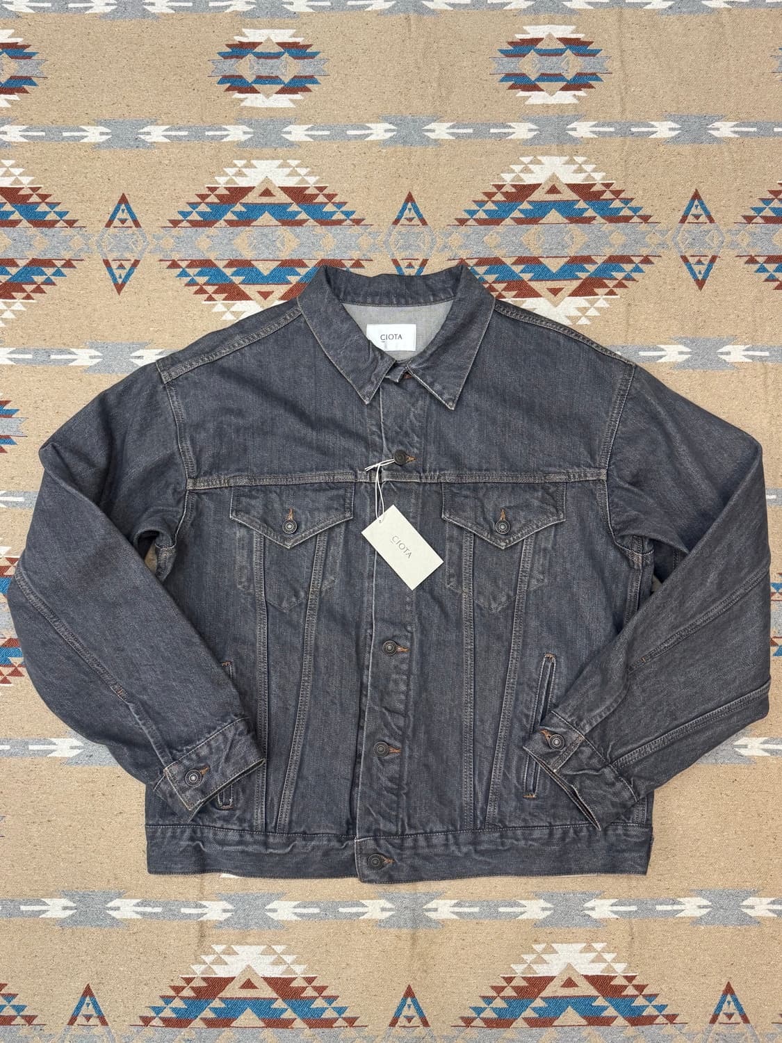 [48] 시오타 4포켓 데님 자켓 미디엄 블랙 상품이미지4