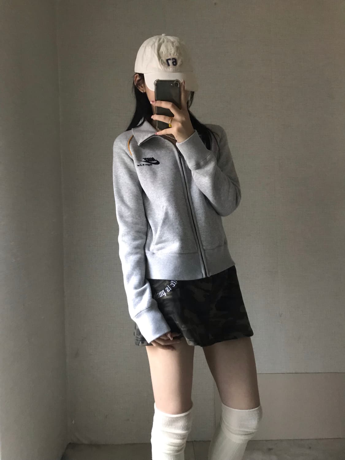 나이키 그레이 스웻 집업 상품이미지5