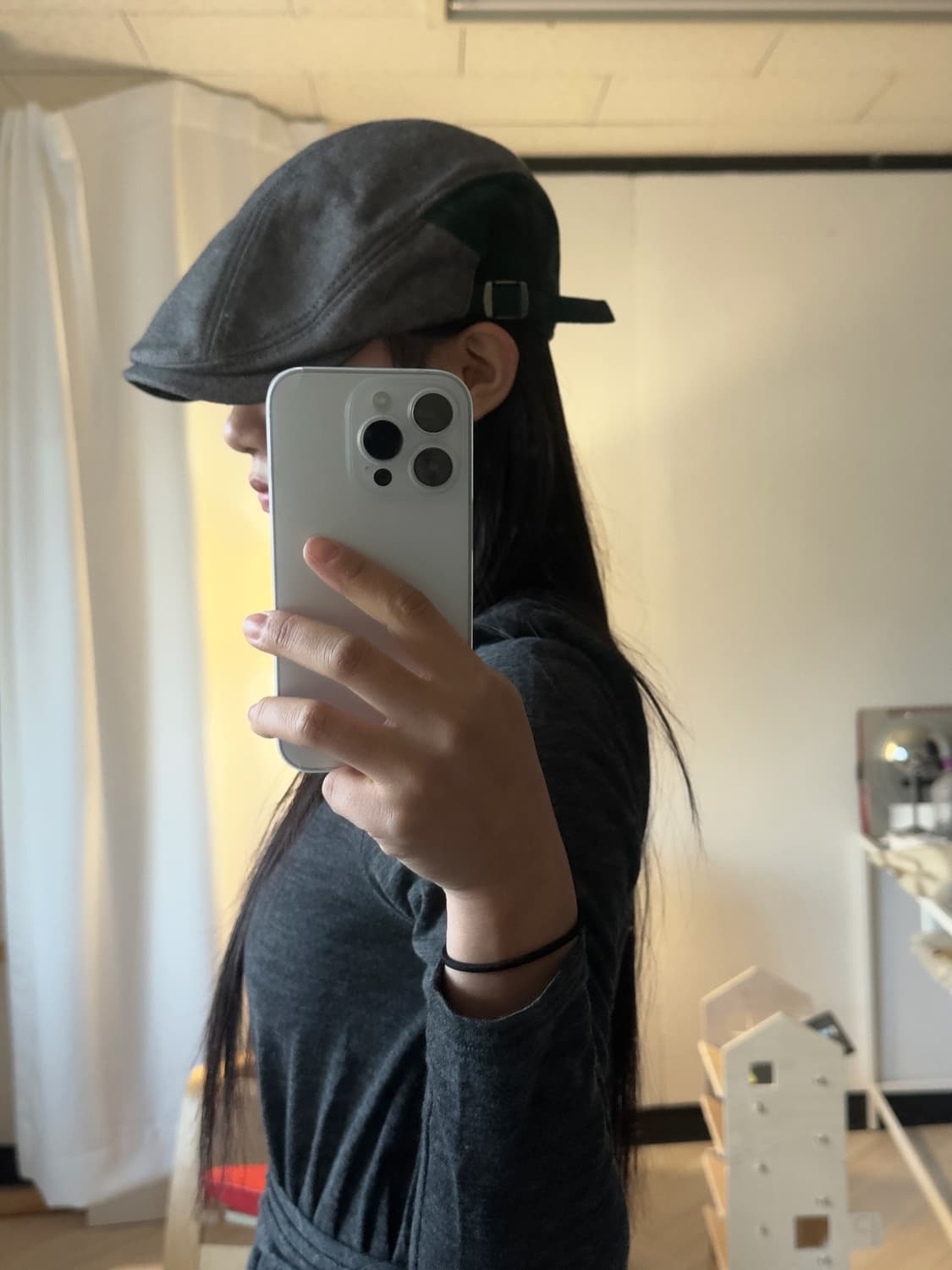 [Vintage] gray hunting cap 상품이미지1