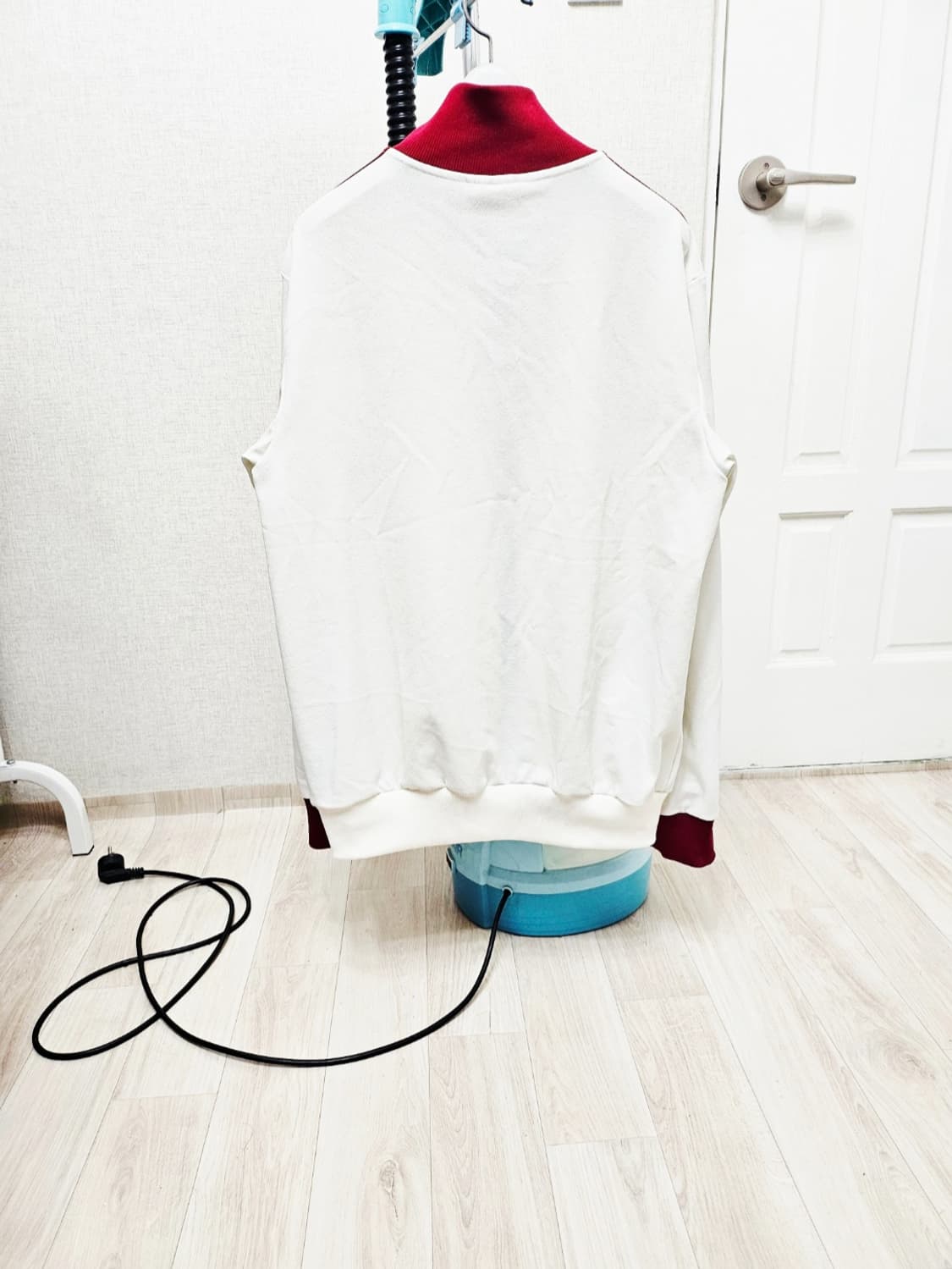 (100~105)L아디다스 바이에른뮌헨 125주년[화이트버건디]트랙탑져지 상품이미지6