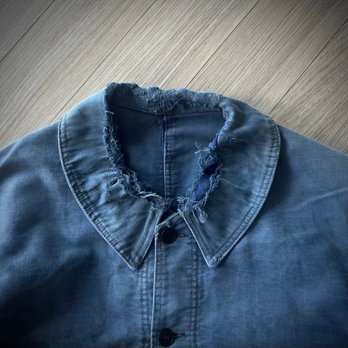 40s French Vintage Moleskin Work jacket 상품이미지4