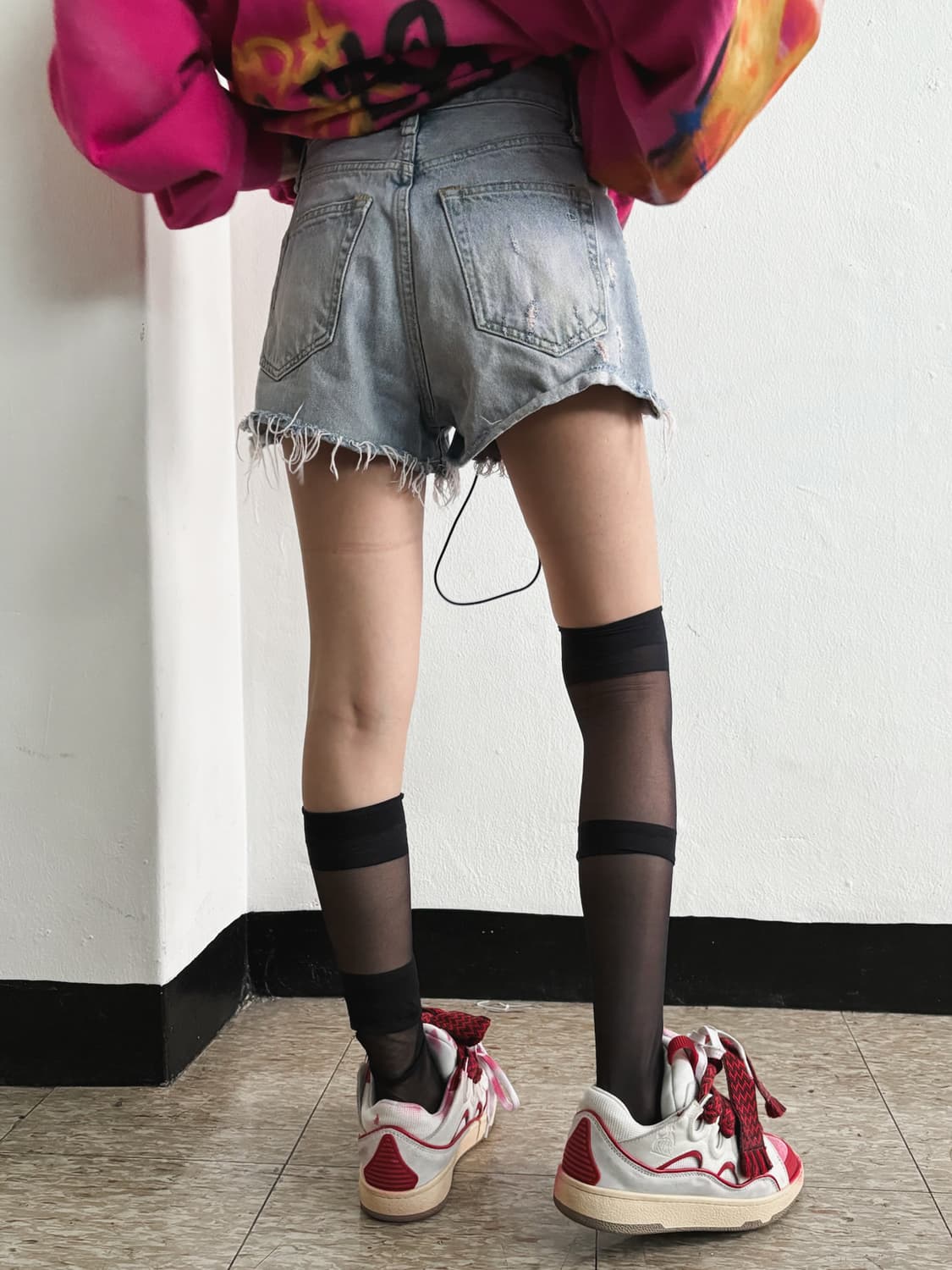 rag & bone 랙앤본 디스트로이드 데님 숏 팬츠 상품이미지1