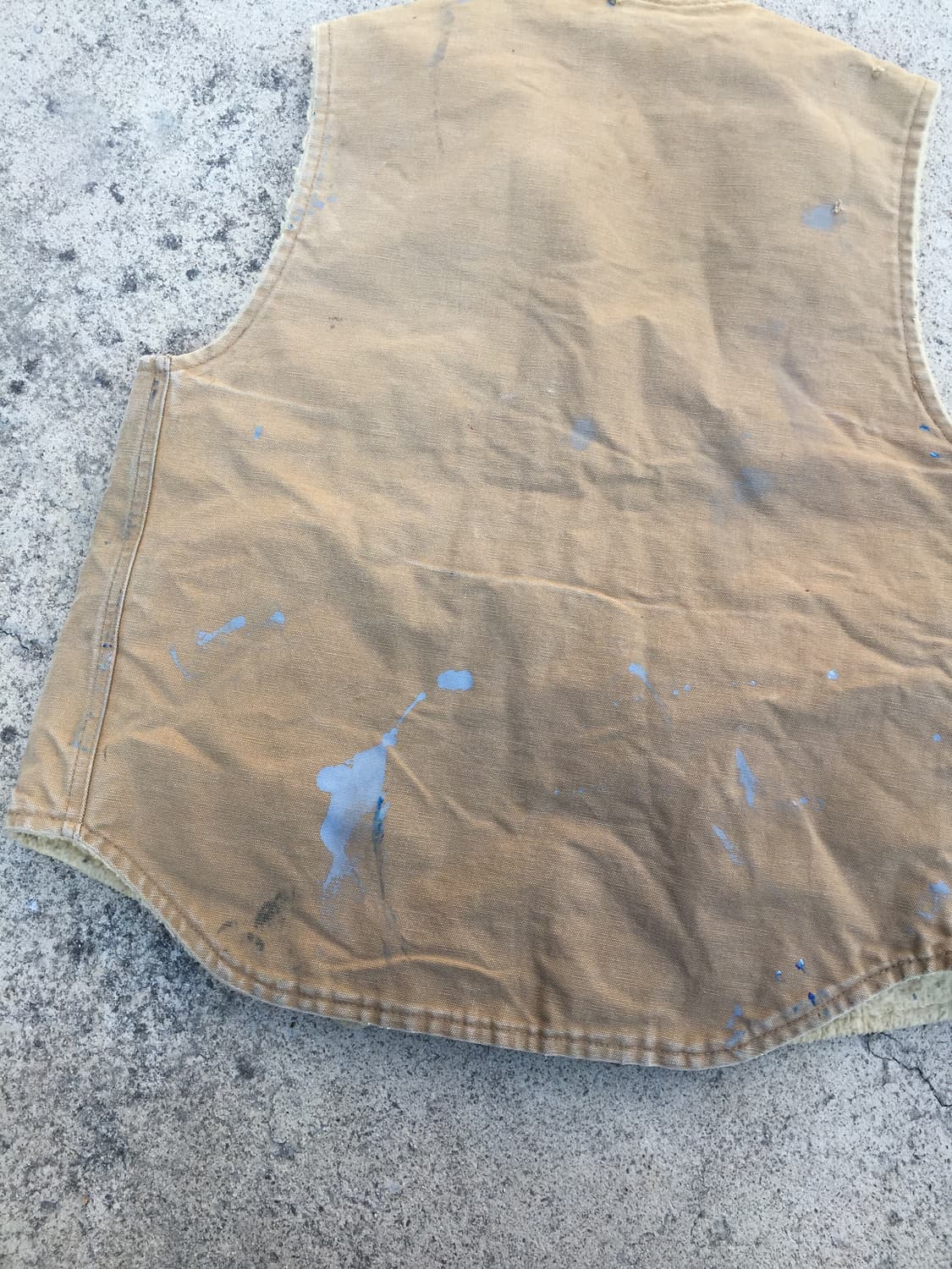 90‘s 칼하트 덕 캔버스 쉐르파 베스트 자켓 상품이미지5