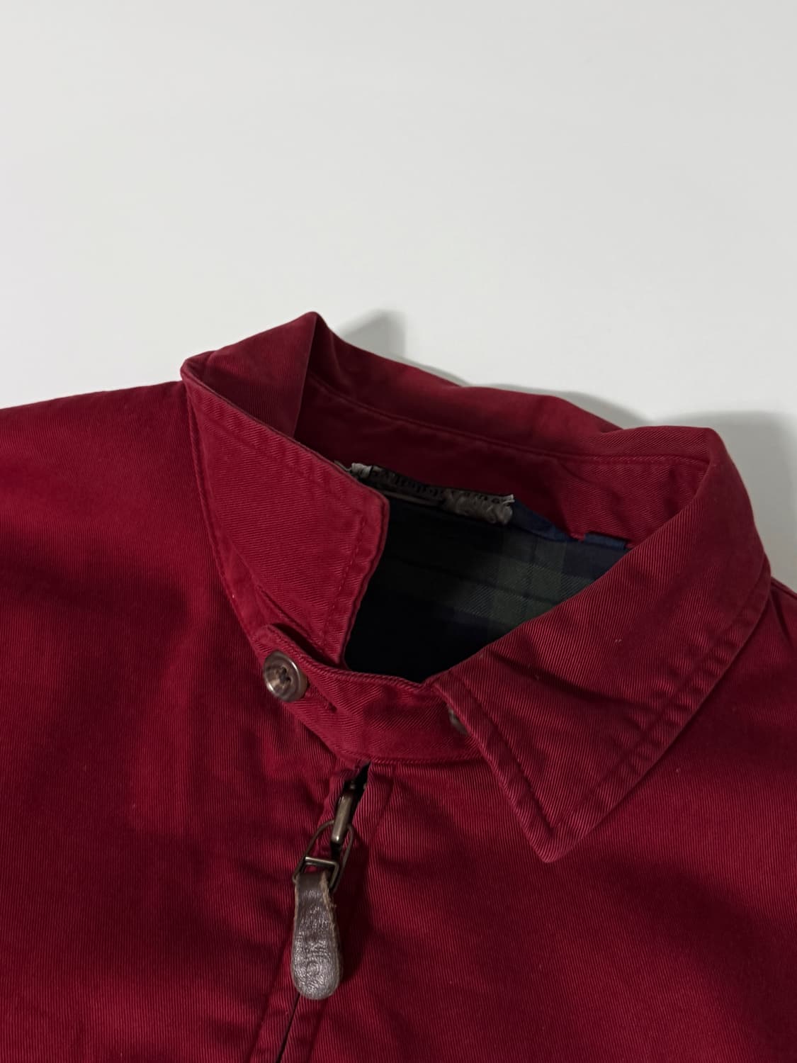 폴로 랄프로렌 오버핏 90‘s 해비 코튼 다크 레드 헤링턴 자켓 상품이미지4