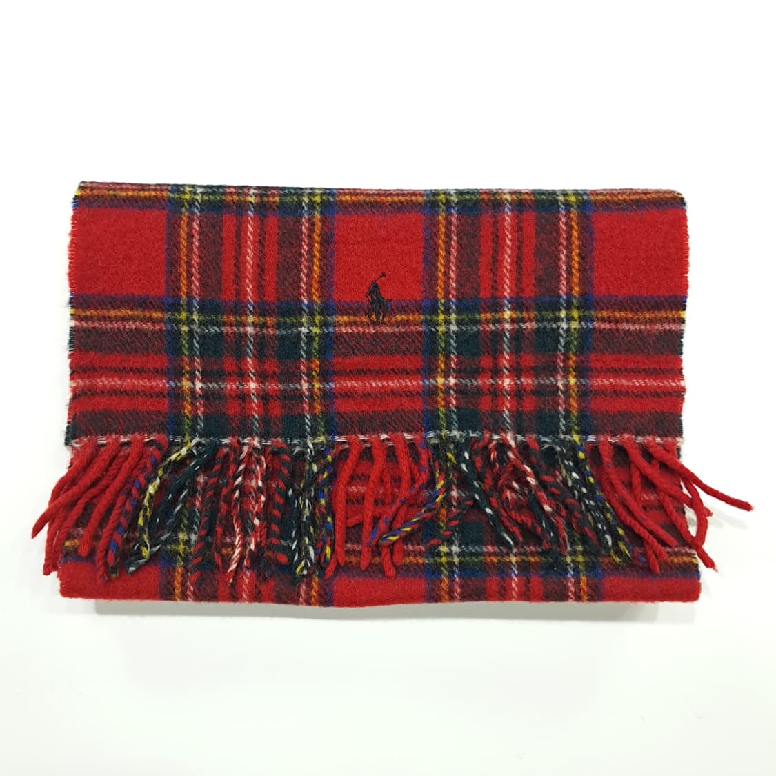 MX191 폴로 랄프로렌 크리스마스 타탄체크 램스울 목도리 머플러 상품이미지7