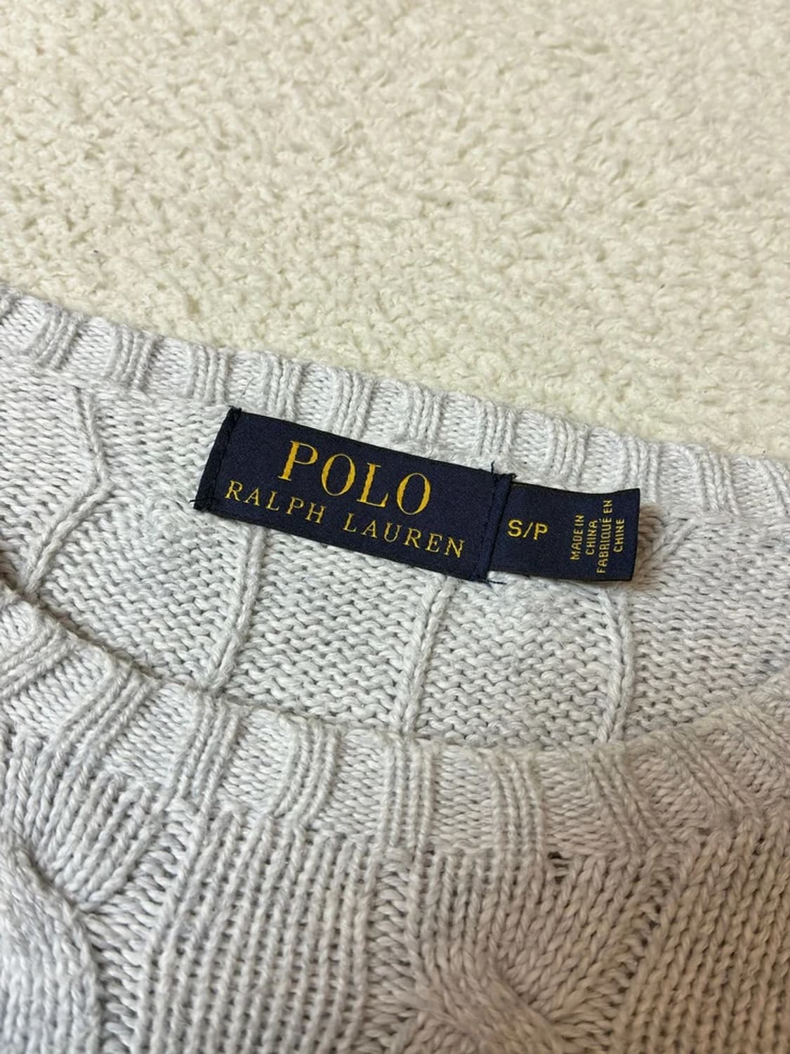 폴로 랄프로렌 10's 코튼 꽈배기 니트 PN7708 상품이미지6