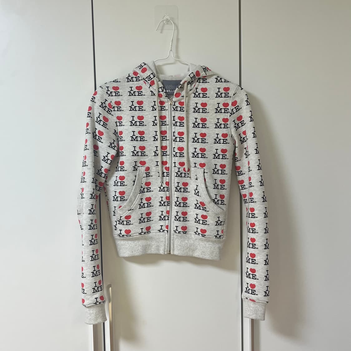 애슐리윌리엄즈 I❤️ME 슬림 후드집업 상품이미지3