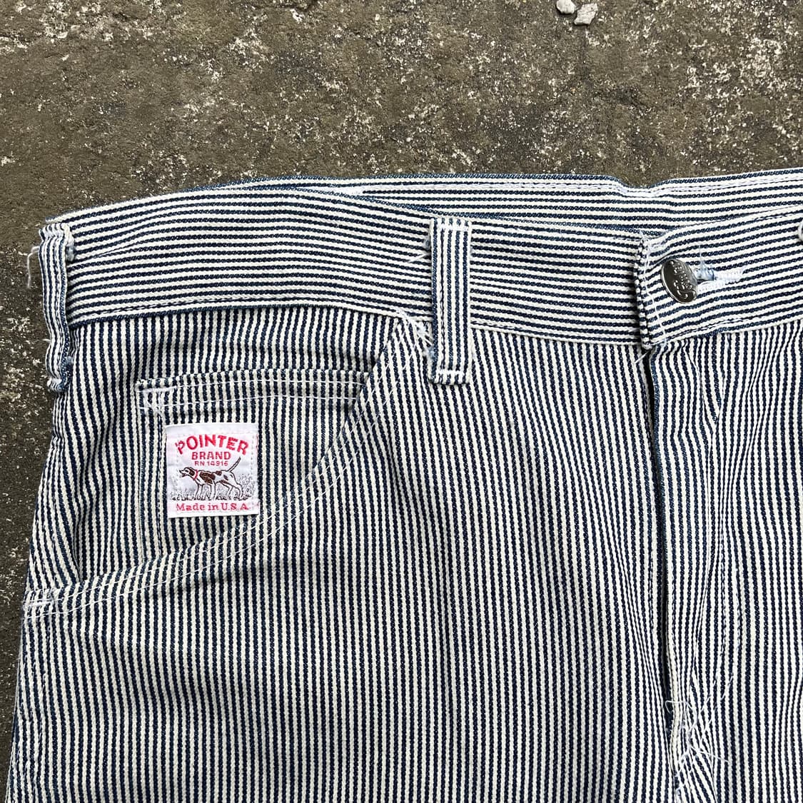 Pointer 히코리 스트라이프 데님팬츠 made in USA 상품이미지3