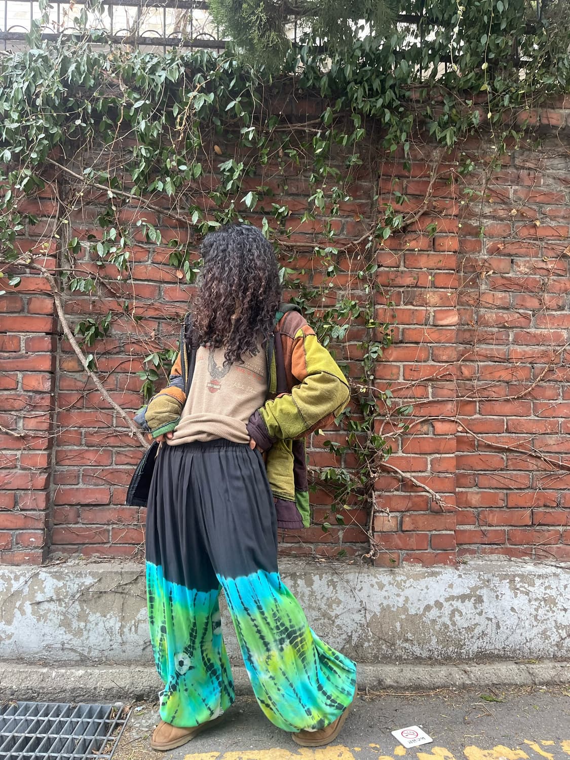 히피 타이다이 패턴 벌룬 팬츠 상품이미지3