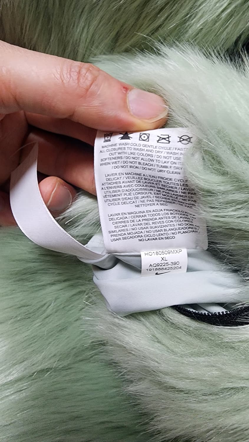 앰부쉬 X 나이키 리버시블 퍼 자켓 [XL/민트] 상품이미지8