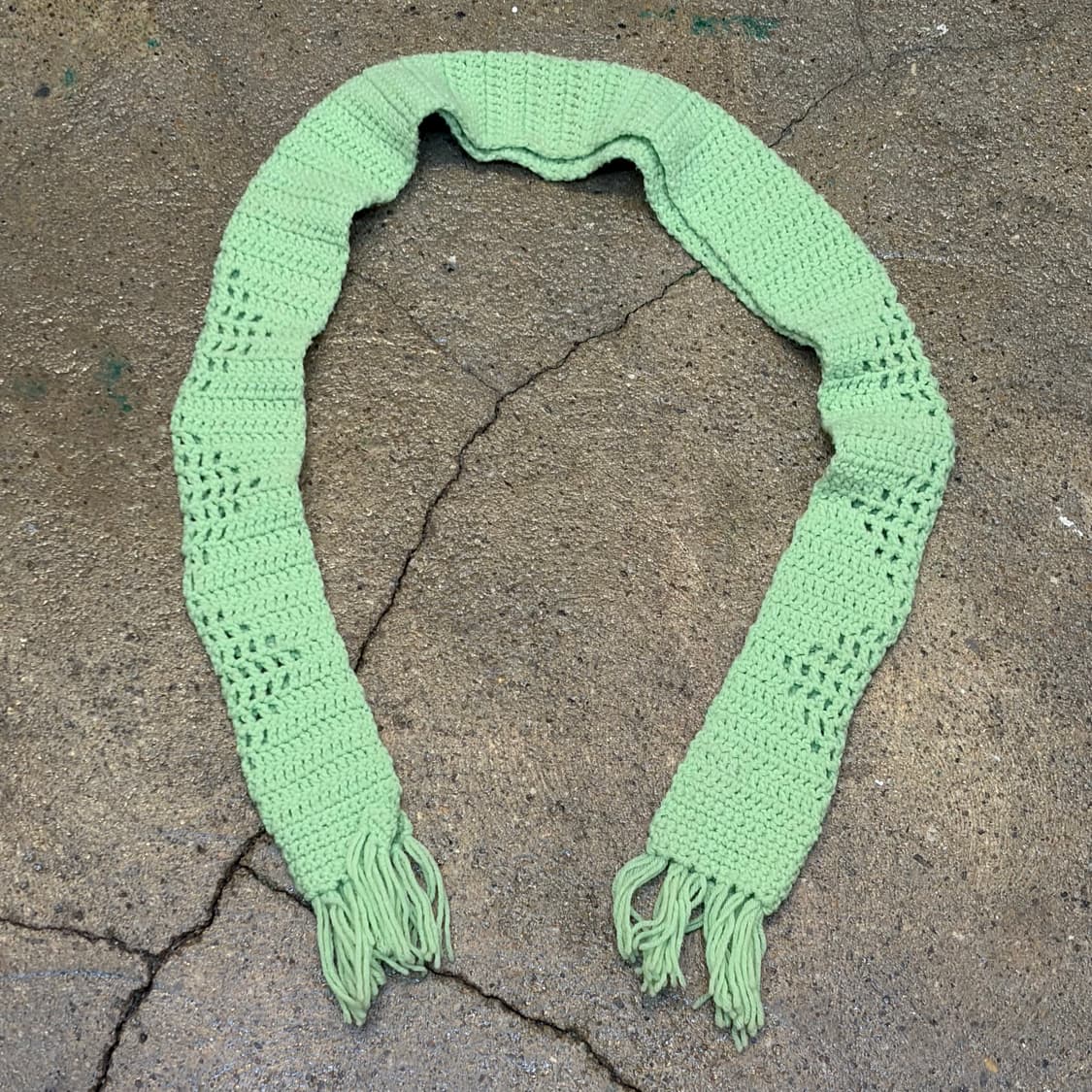 미국 빈티지 니트 손뜨게 머플러 목도리 상품이미지5