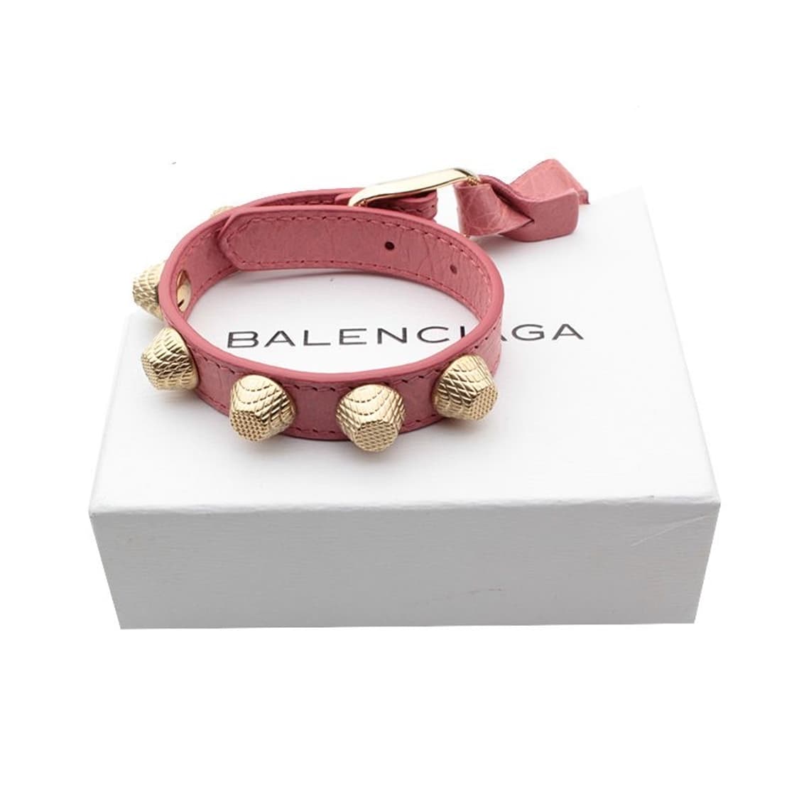 Balenciaga 발렌시아가 핑크 가죽 스터드 팔찌 상품이미지2