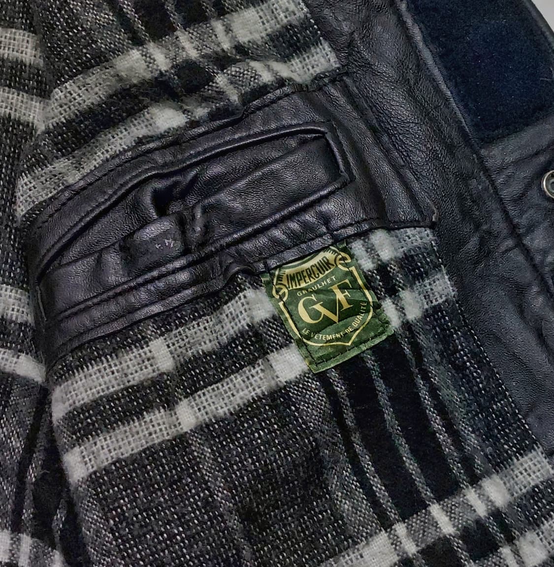 80s 프렌치 파이어맨 가죽 자켓 (100~105) 상품이미지9