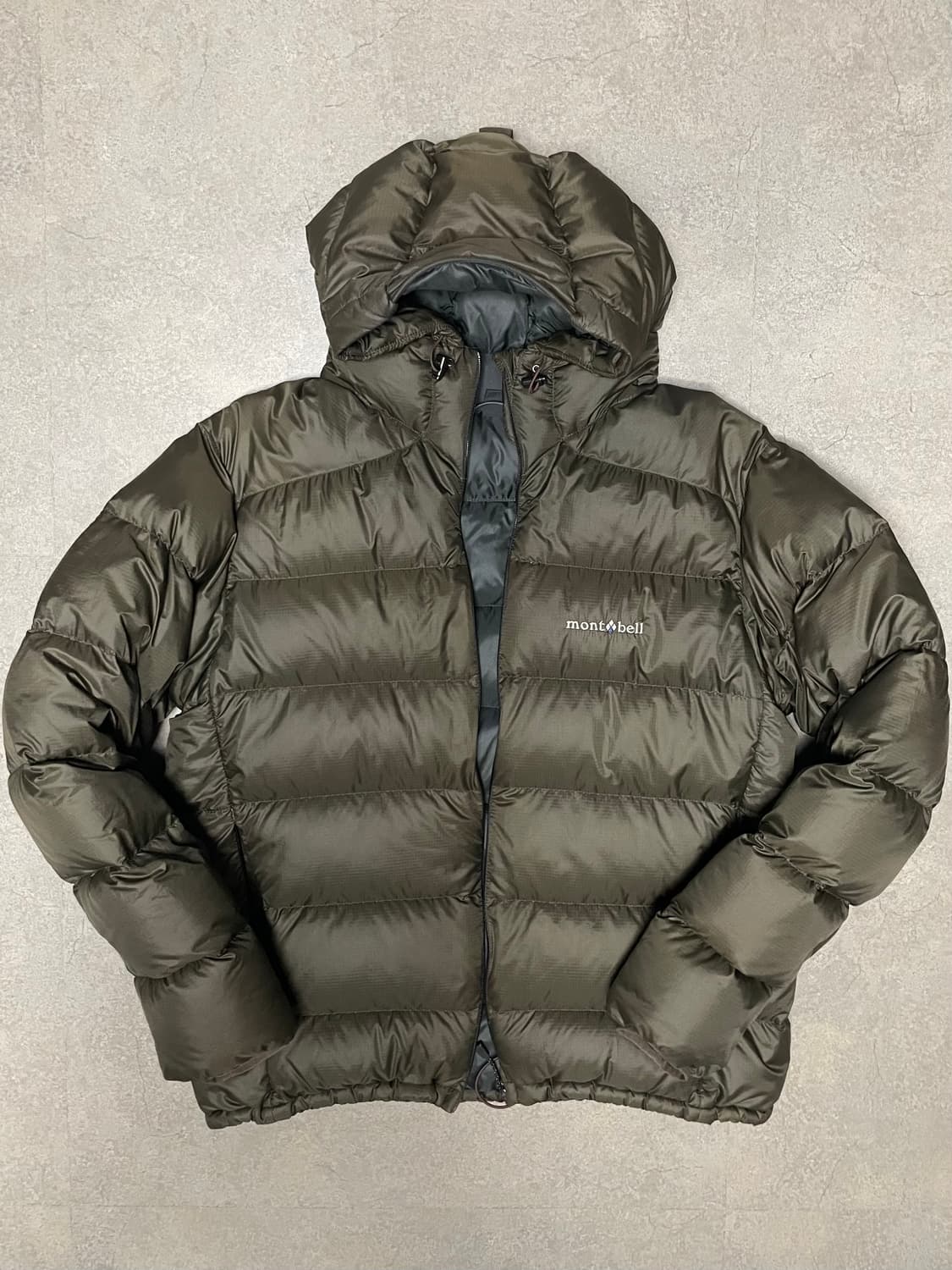 빈티지 몽벨 라이트 알파인 구스 다운 패딩 자켓 카키 브라운 상품이미지3