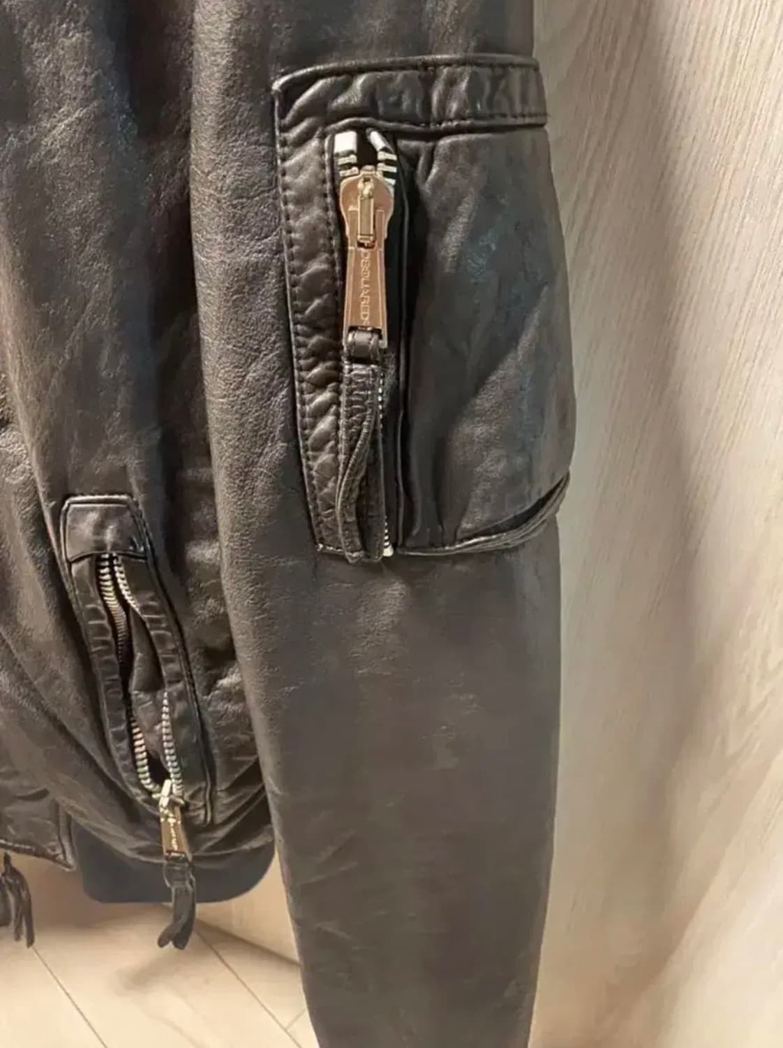 가죽 후드자켓 상품이미지6