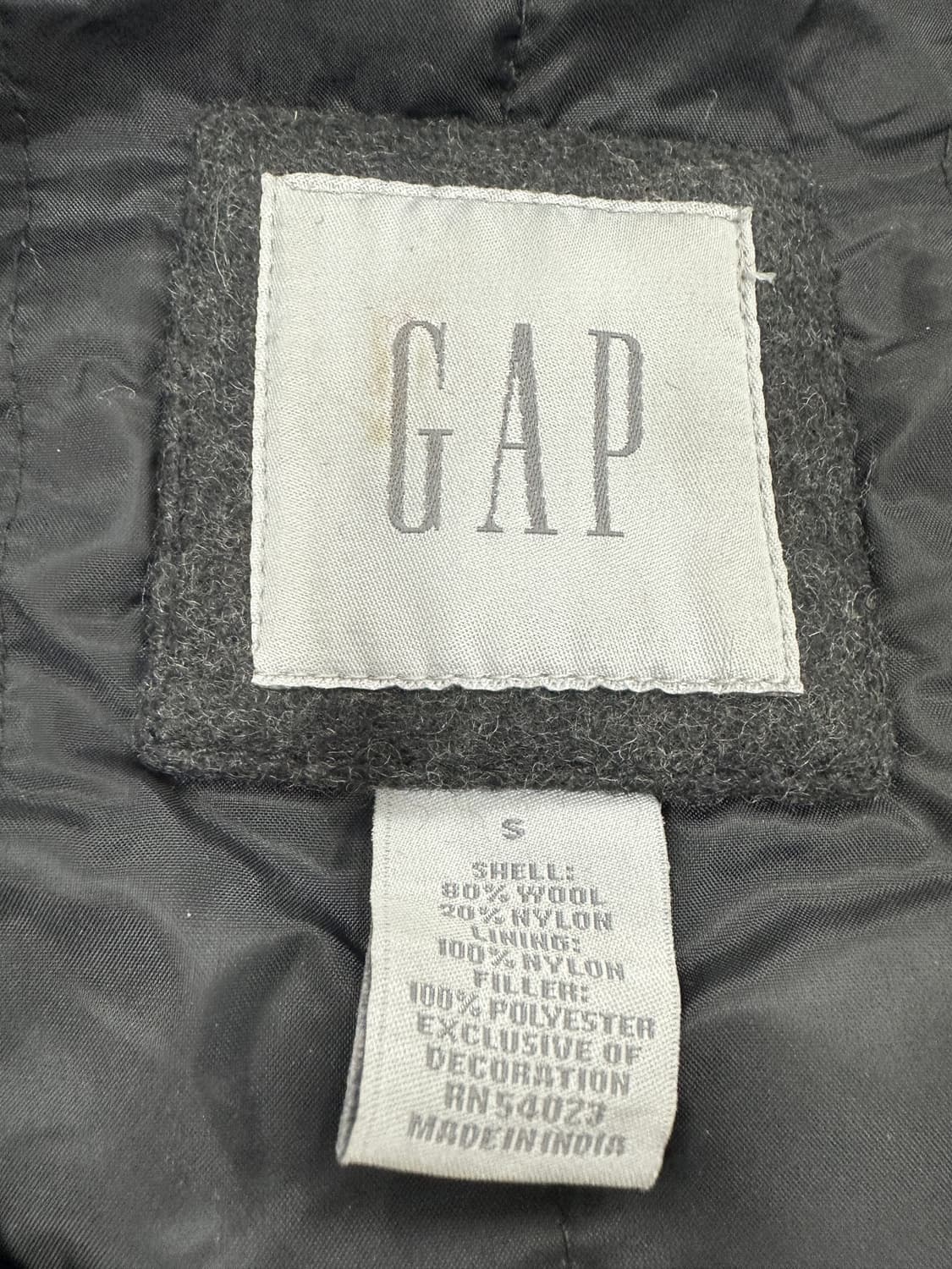 올드 갭 그레이 울 블루종 자켓 상품이미지3