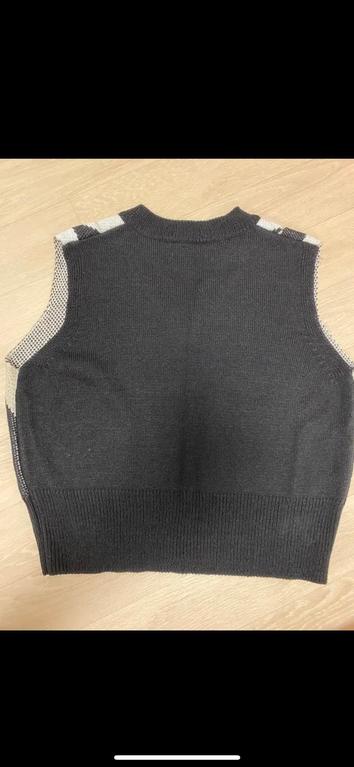 아가일 니트 조끼 상품이미지2