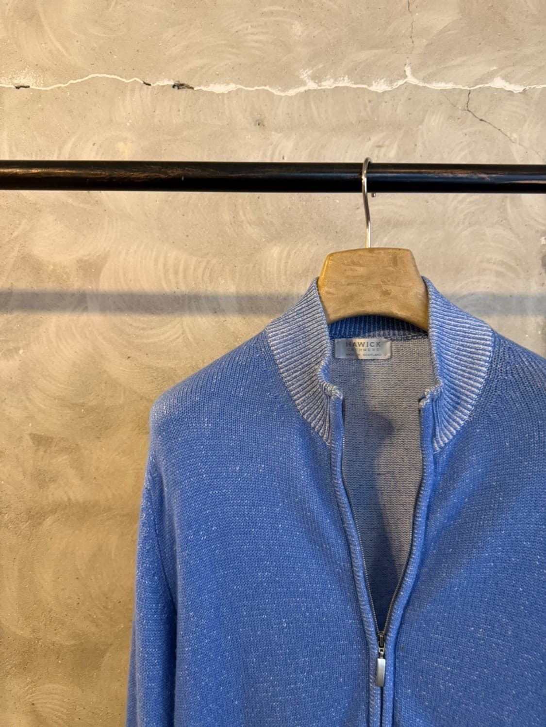 HAWICK 스코티쉬 캐시미어 짚업 니트 105 상품이미지2