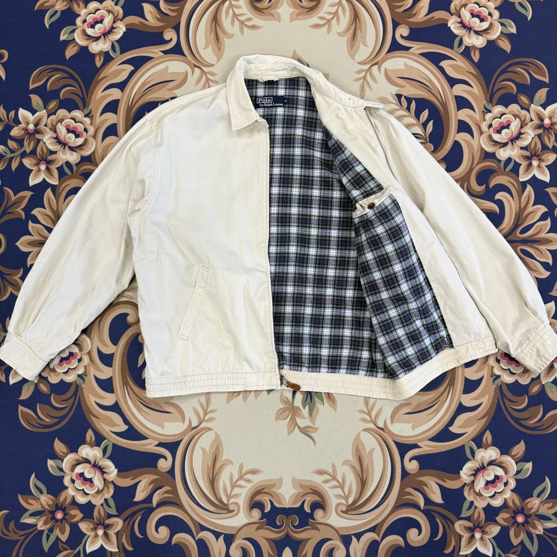 (M)90s 폴로 랄프로렌 스윙탑 자켓 (베이지) 상품이미지4