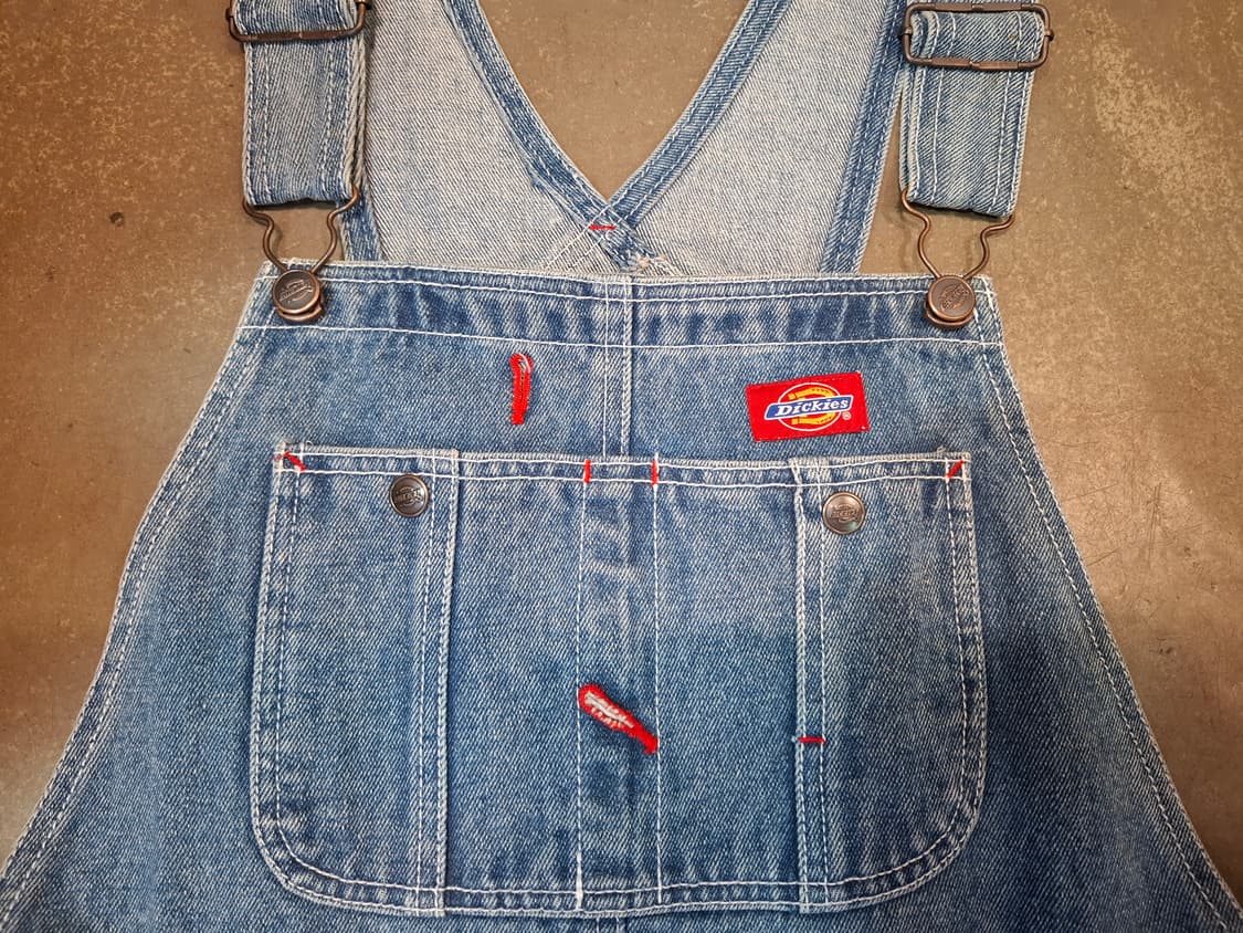 디키즈 데님 멜빵 원피스 상품이미지3