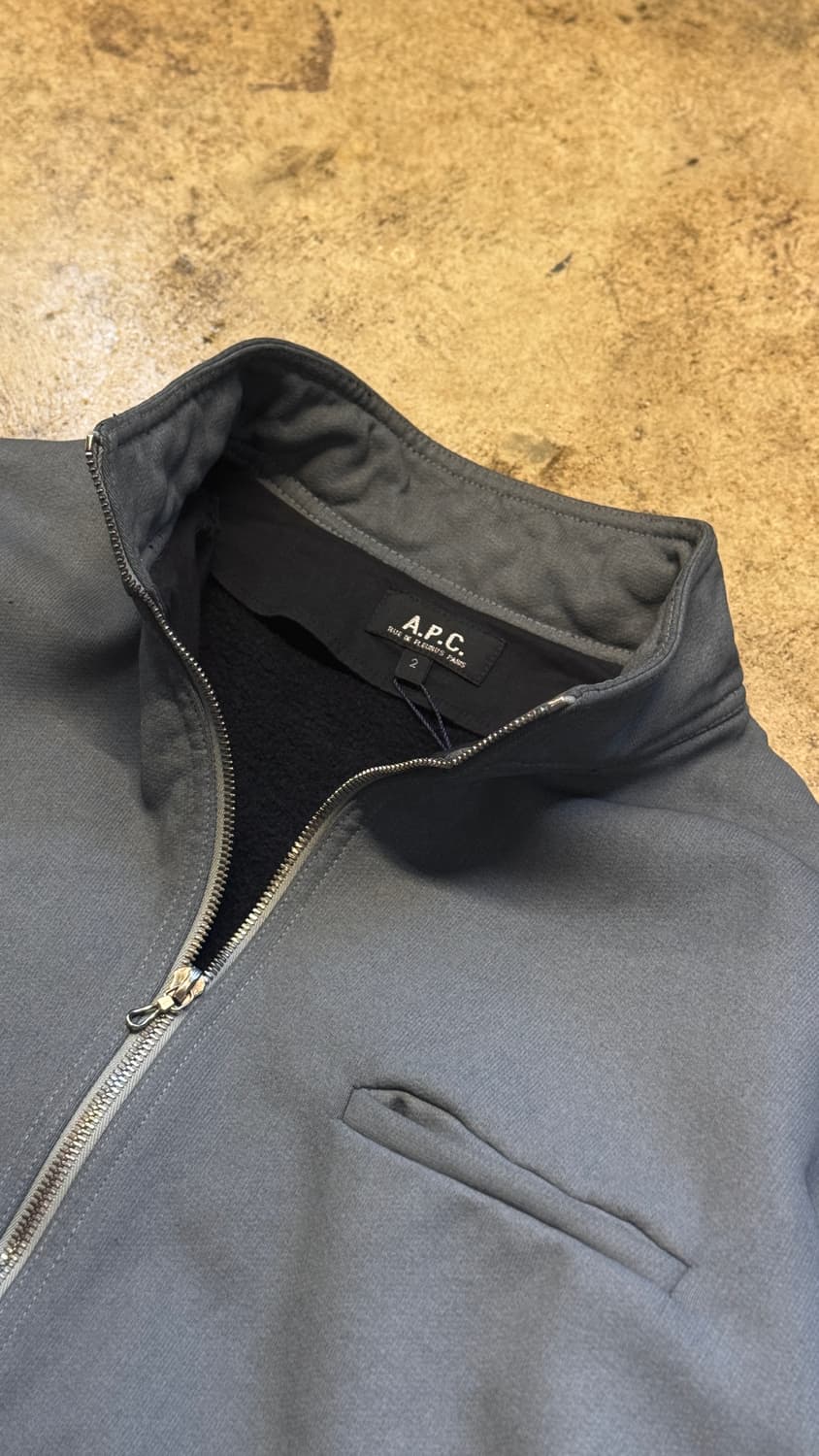 L-XL ) A.P.C HIVER 2000 Moleskin Jacket 상품이미지3