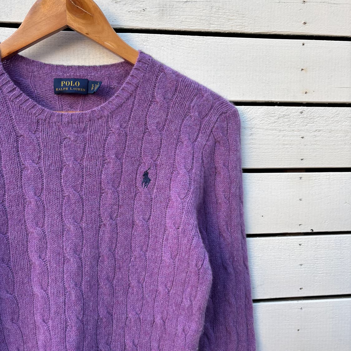 Polo 폴로 울 캐시미어 케이블 꽈배기 니트 상품이미지3