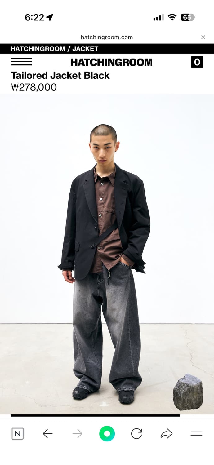 해칭룸 Tailored Jacket Black 상품이미지7