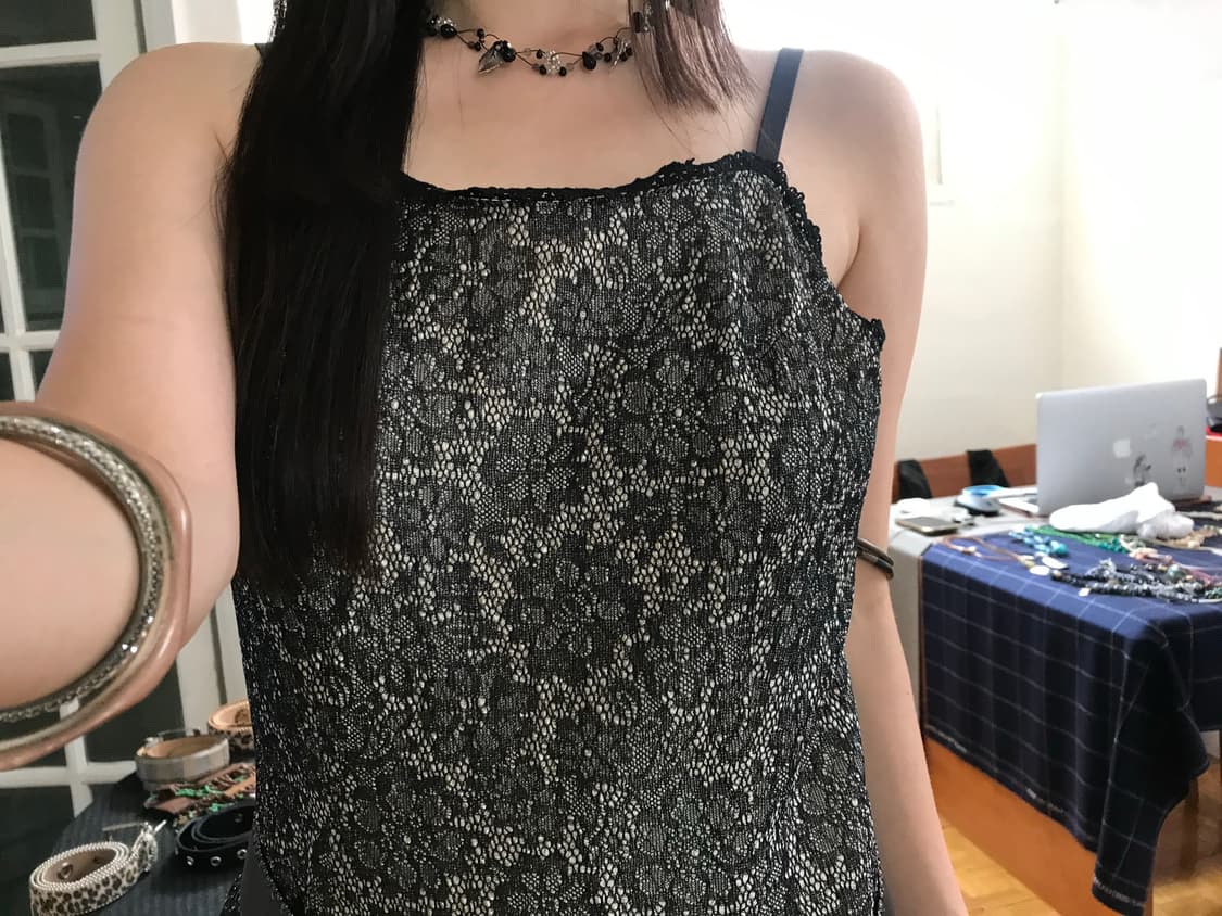 vintage lace pattern one-piece 상품이미지2