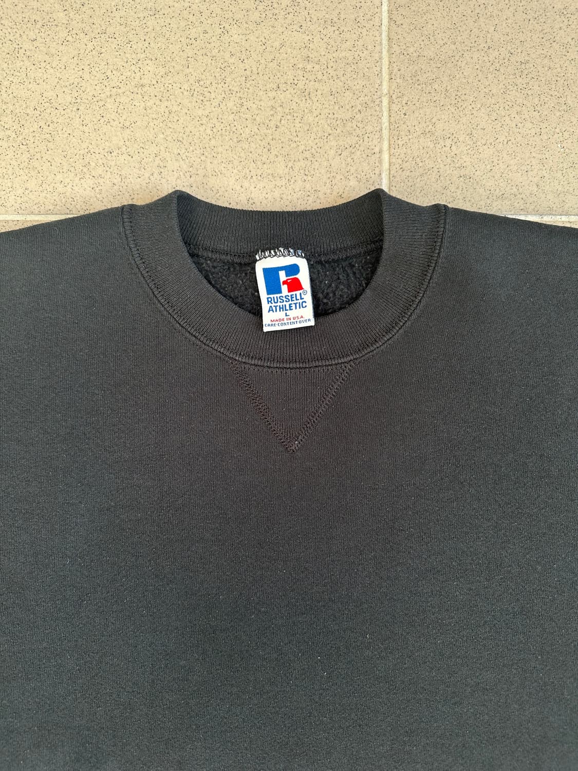90s 빈티지 러셀 스웻셔츠 블랙 L 상품이미지4