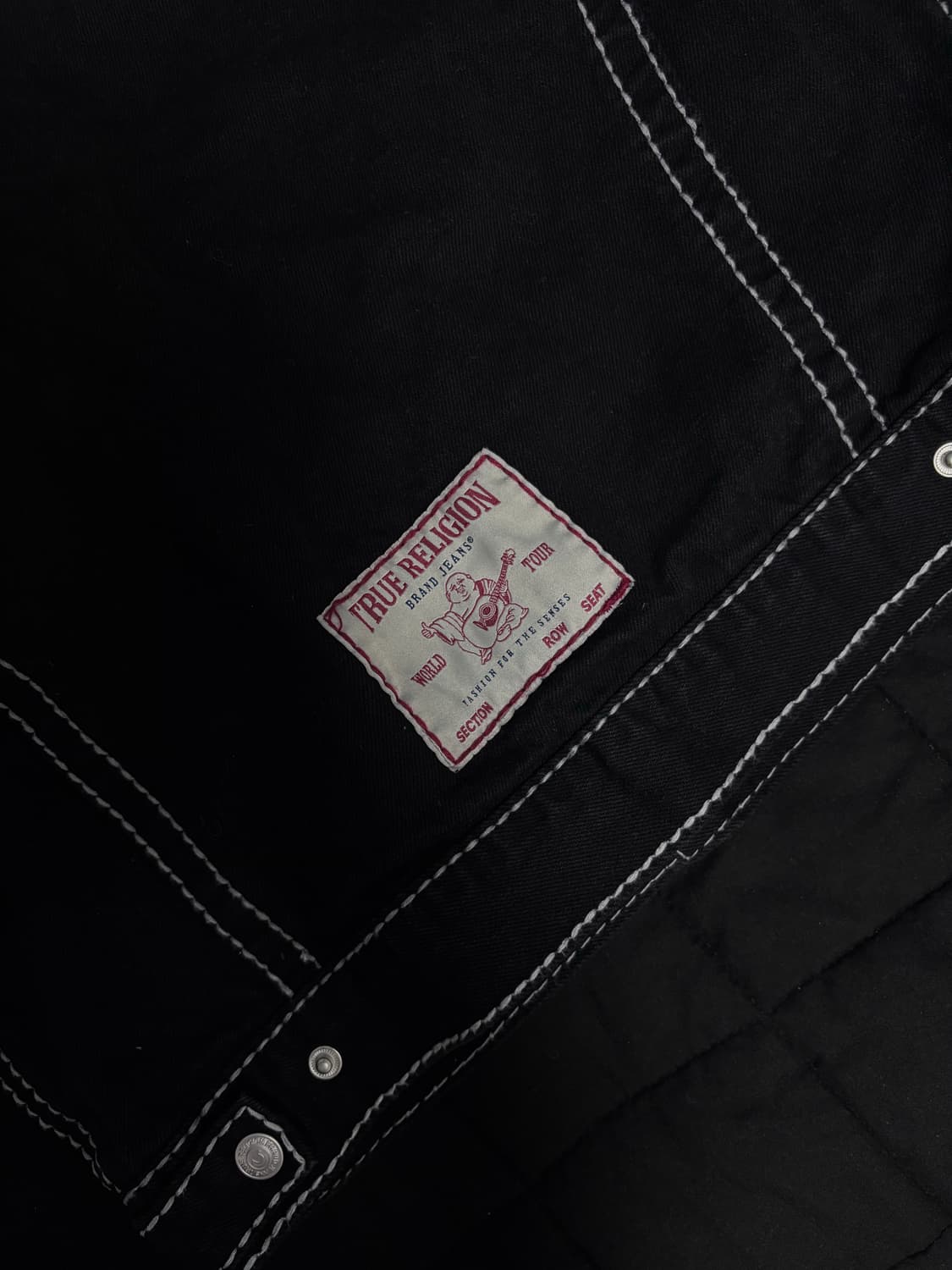 트루릴리젼 빅 티 오리진 트러커 자켓 블랙 S 상품이미지7