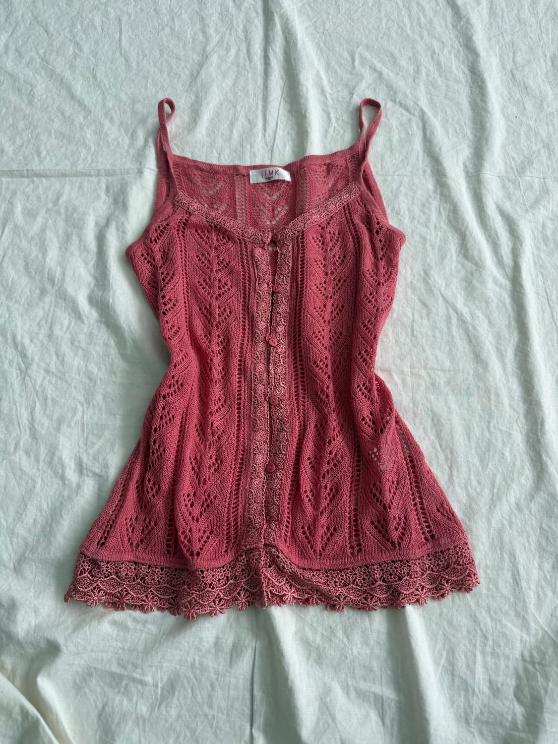 피치 크로쉐 슬리브리스 상품이미지1