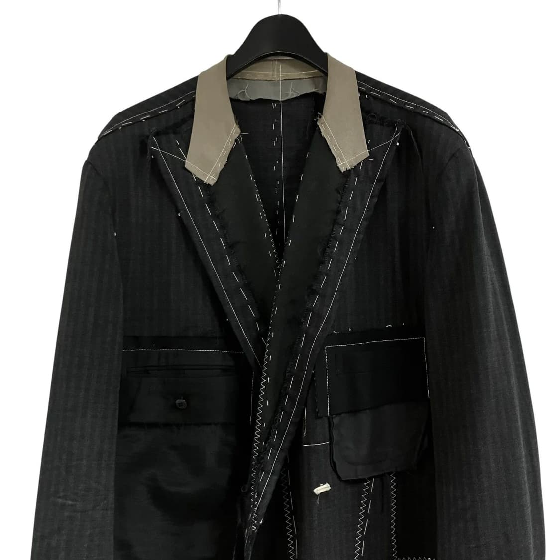 bodysong. 컷오프 스티치 디자인 재킷 상품이미지3