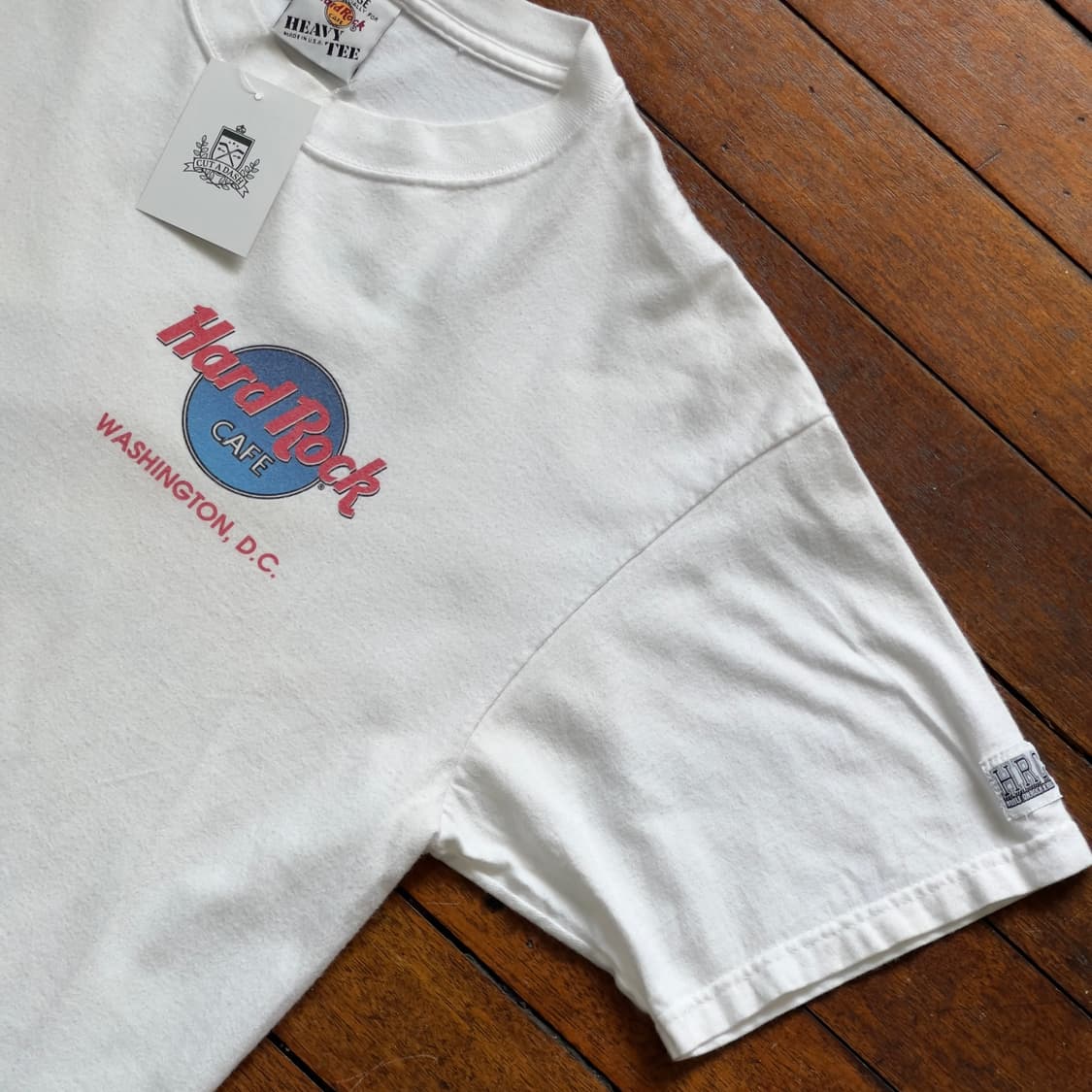 90's 하드락 카페 헤비티 워싱턴 DC 반팔 티셔츠 상품이미지2