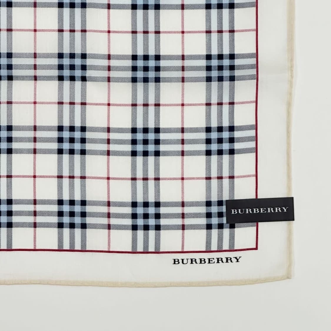 (새상품) burberry/ 버버리 코튼 쁘띠스카프 손수건 상품이미지4