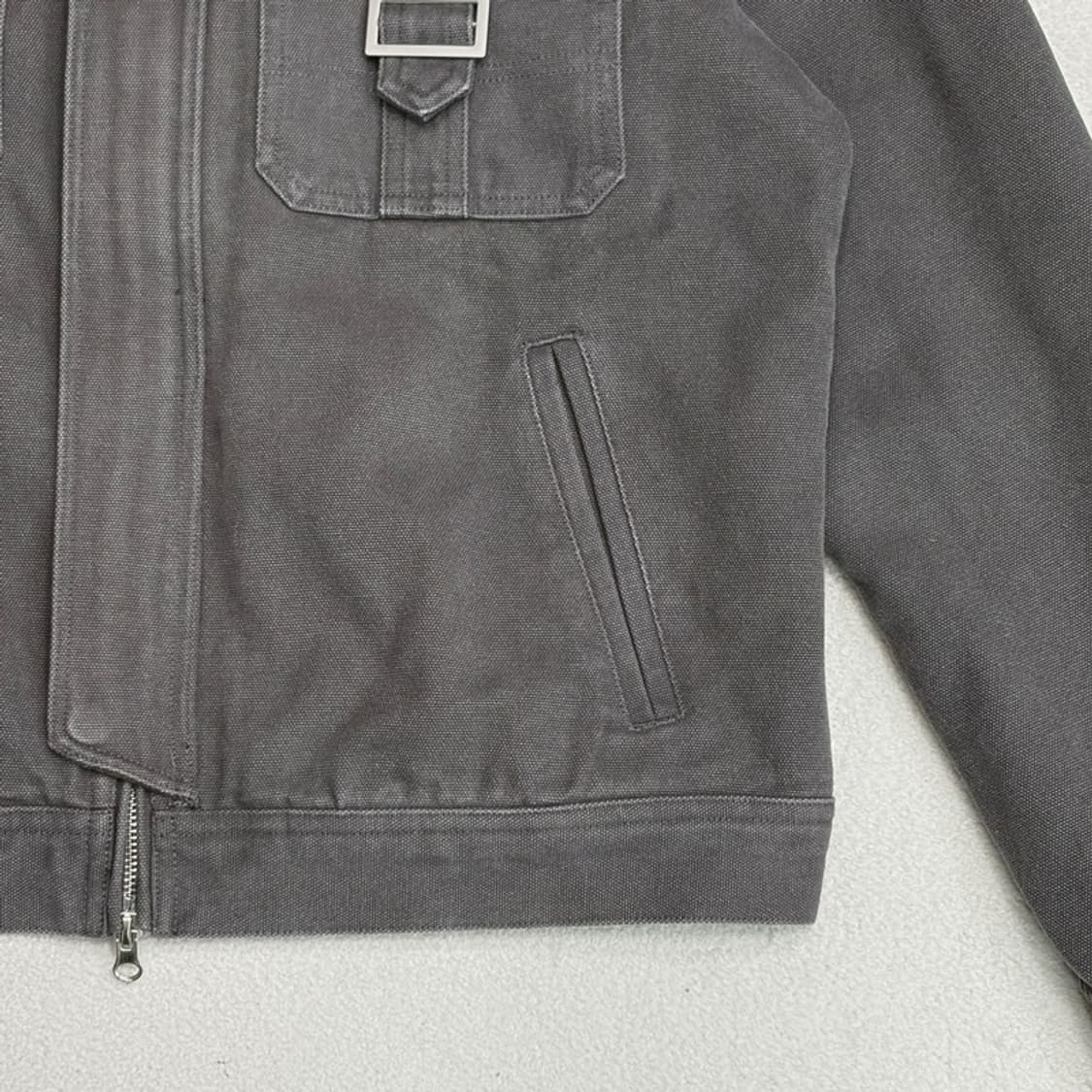 TRILLION 스톤워싱 버클 코튼 워크자켓 XL 상품이미지2