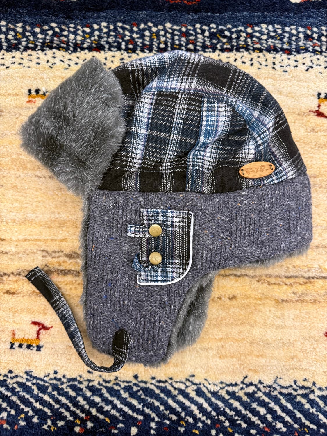 터틀퍼 체크 트루퍼햇 상품이미지1