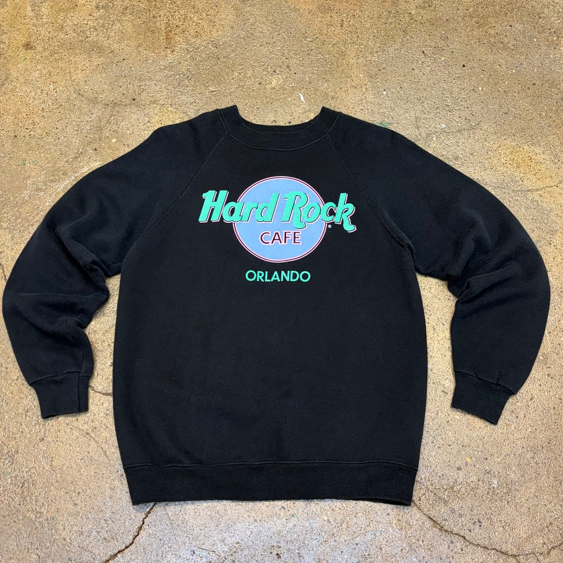 90s Made in USA 미국 빈티지 헤인즈 x하드락카페 맨투맨 상품이미지1