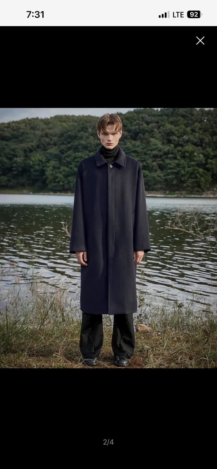 플레어업 발마칸 코트 네이비 1사이즈 상품이미지3