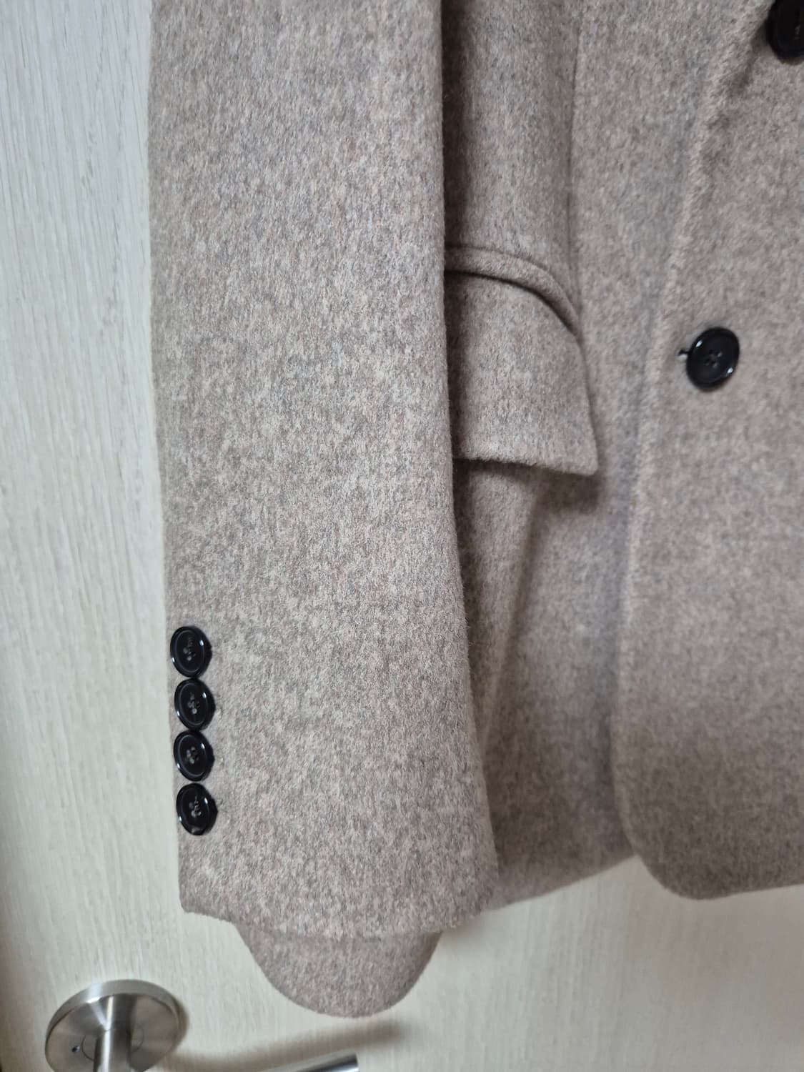 던스트 레이어드 헤비 울 블레이저 오트밀 S 상품이미지6