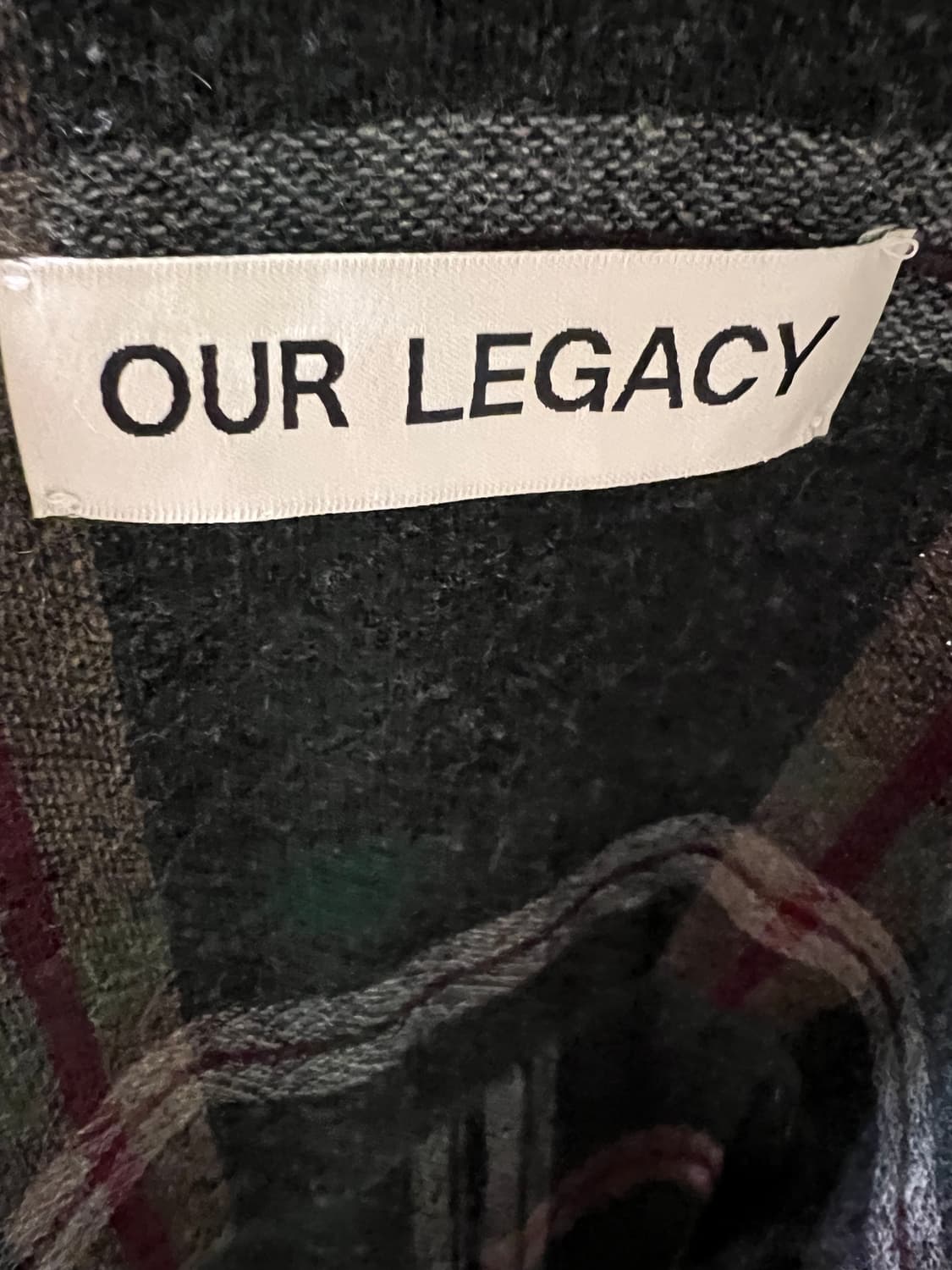 아워레가시 보로우드 BD 셔츠 그린 펍 체크 46 상품이미지7