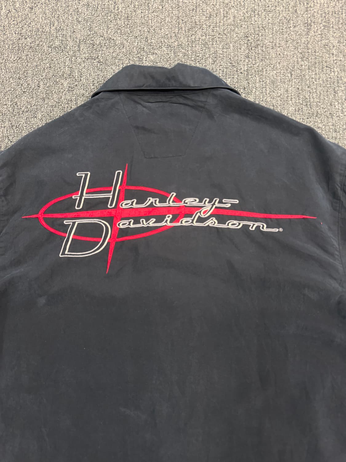 M) 할리데이비슨 빈티지 레이싱 컬러블록 반팔셔츠 상품이미지7