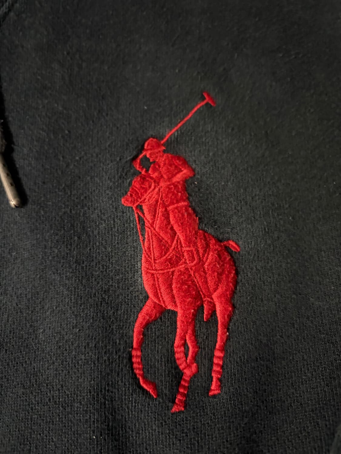 폴로 빅포니 후드티 검빨 상품이미지2