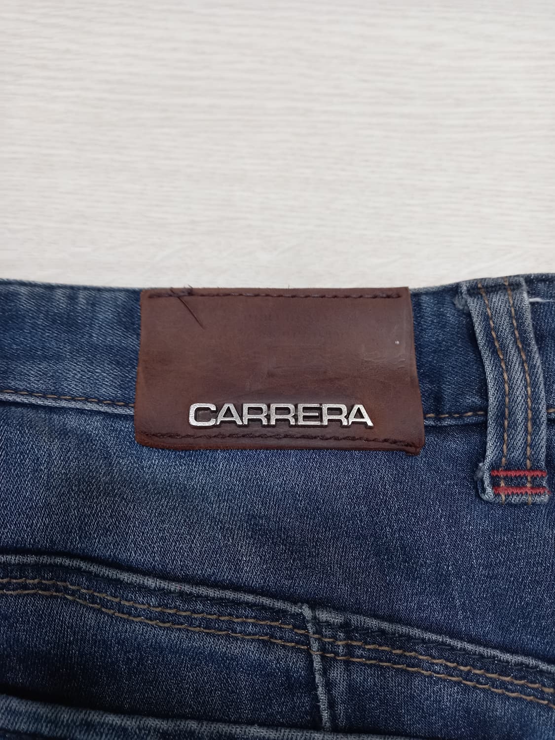 34 CARRERA 약기모 워싱 스판 슬림일자진 진청 34-585 상품이미지5