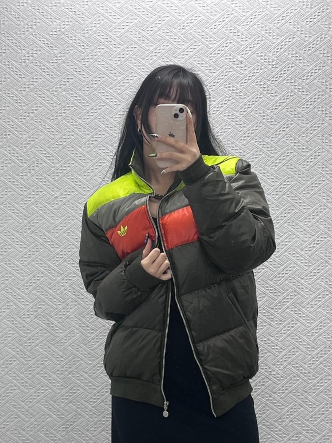 아디다스 레트로 90's 컬러블록 덕다운 패딩 100 C08811 상품이미지1