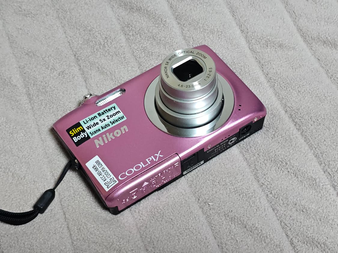 니콘 쿨픽스 S2600 핑크색 디지털 카메라 상품이미지5
