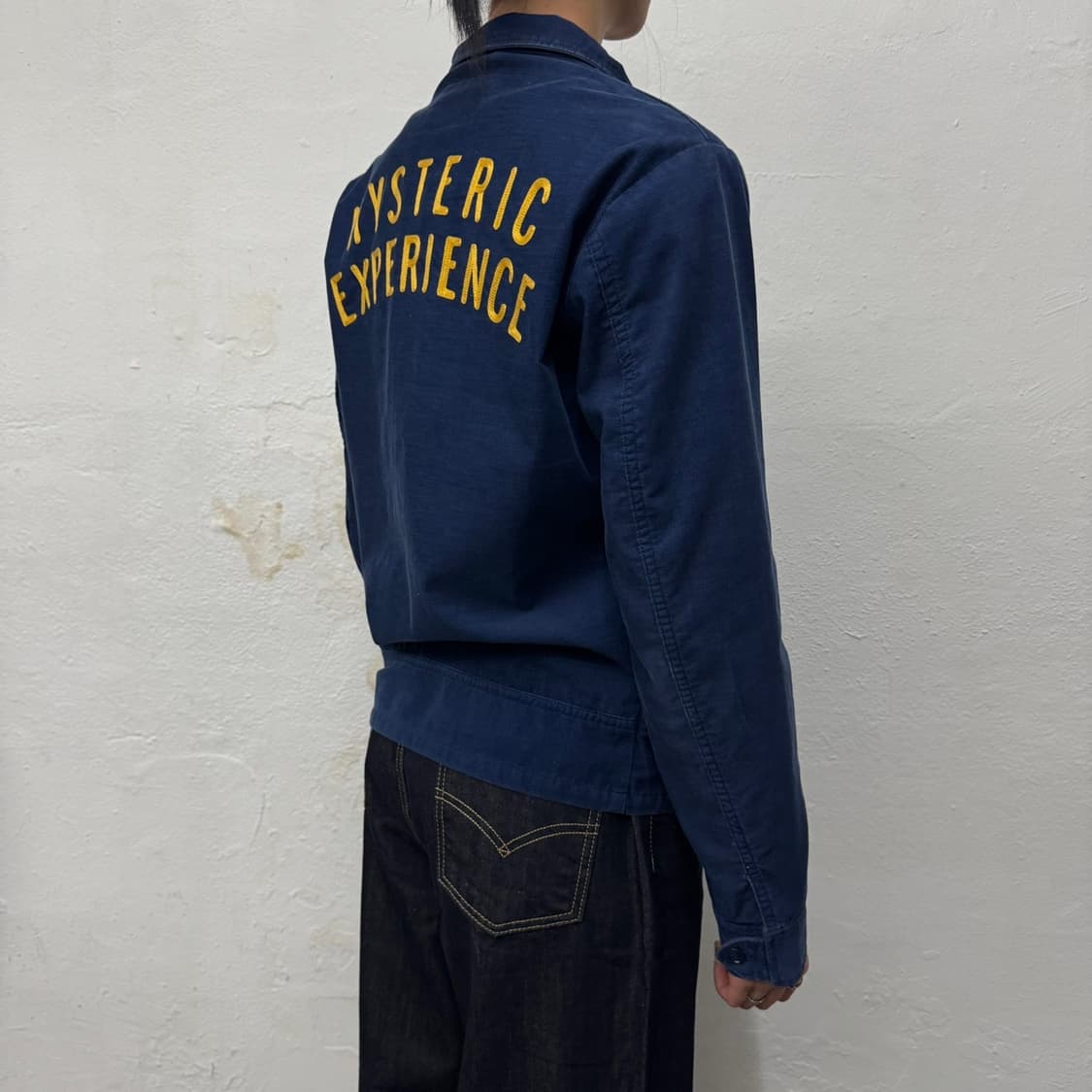 히스테릭글래머 네이비 히스테릭걸 패치로고 후면 자수 코듀로이 블루종자켓 상품이미지2