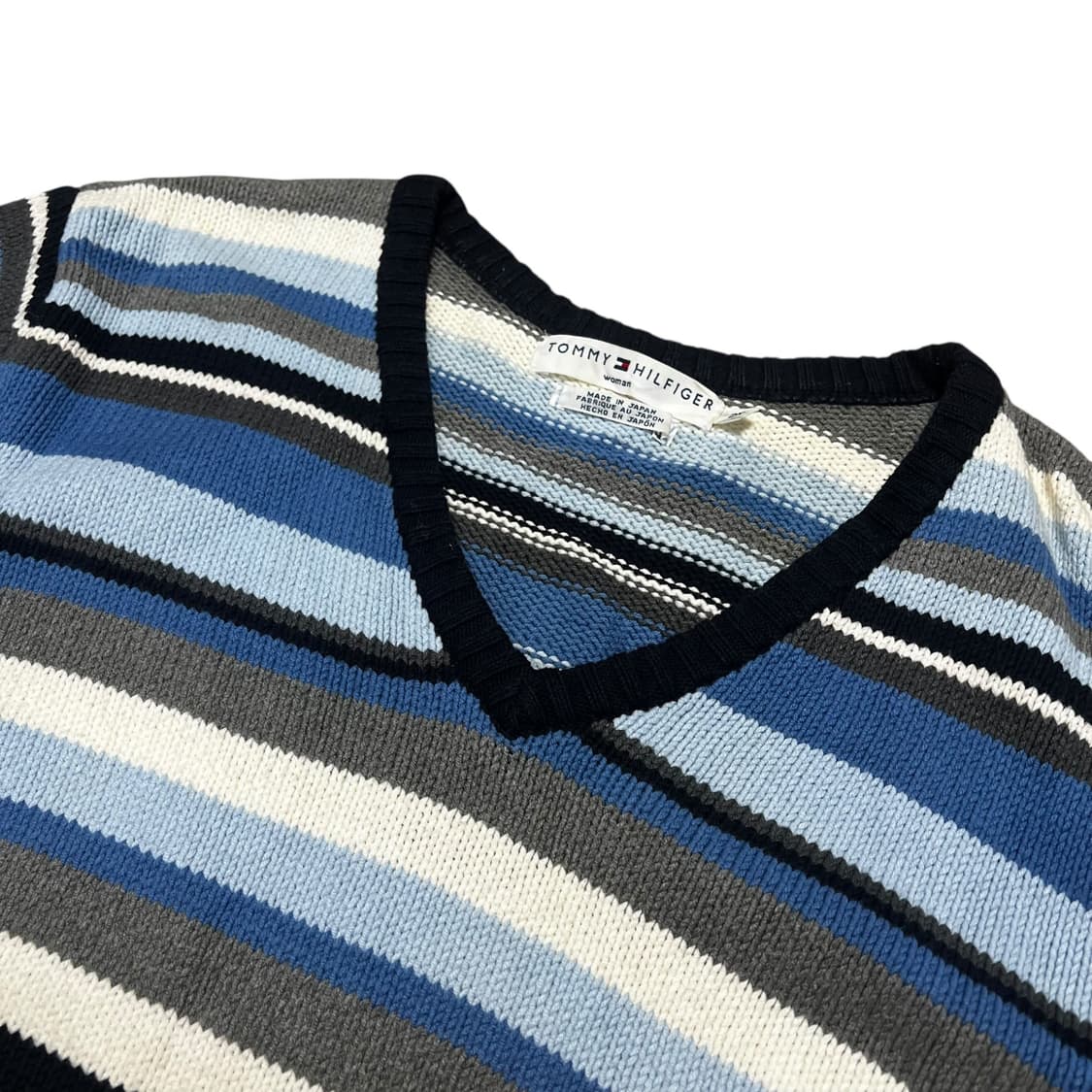 타미힐피거 블루 스트라이프 니트 상품이미지3