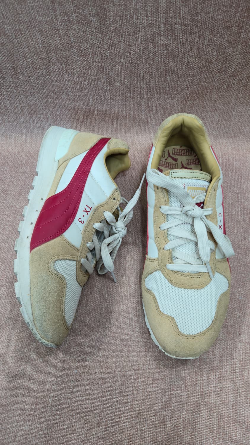 푸마 255mm- TX-3 스니커즈 베이지/레드 상품이미지1