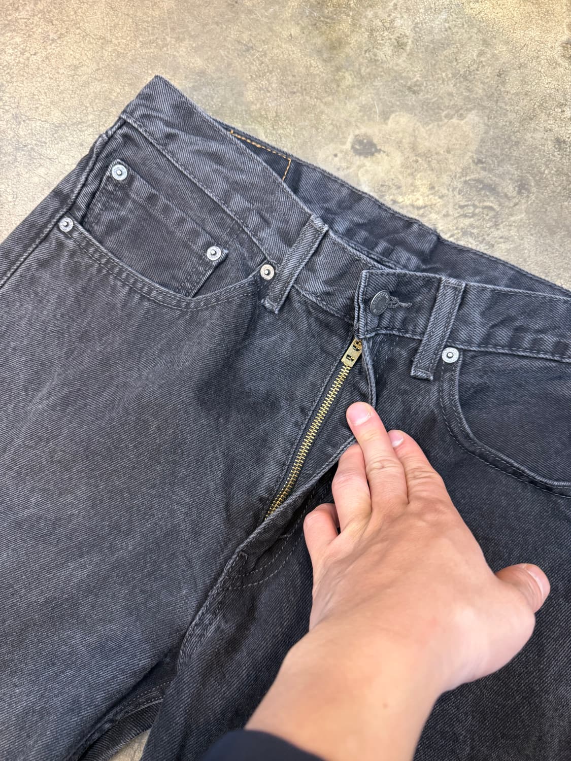 리바이스 흑청워싱 34(505) 상품이미지3