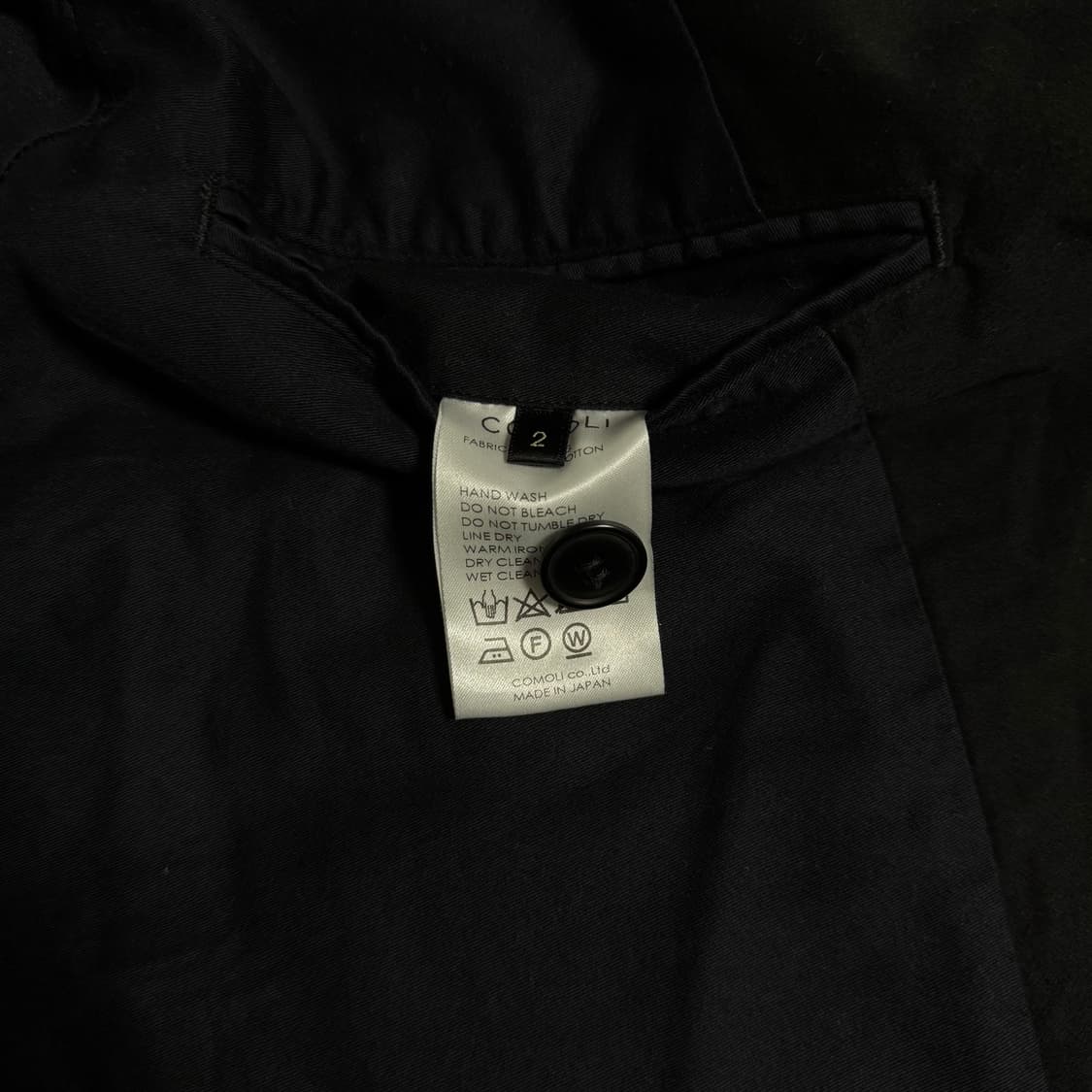 [2]코모리 COMOLI 코튼 새틴 몰스킨 헌팅자켓 상품이미지10